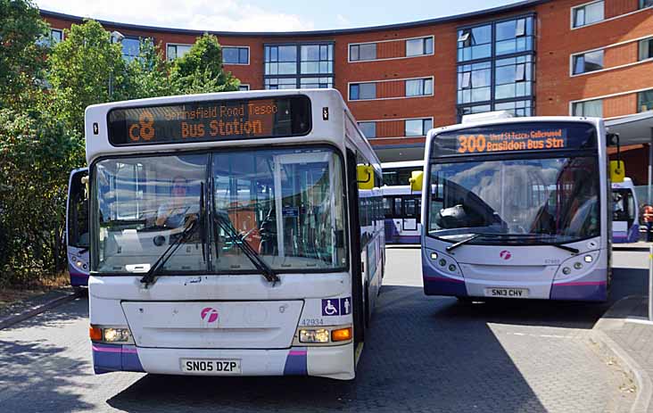 First Exxex Alexander Dennis Pointer Dart 42934 & Enviro350H 67902